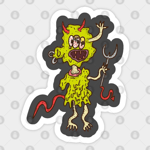 ugly devil Sticker by Truemystory